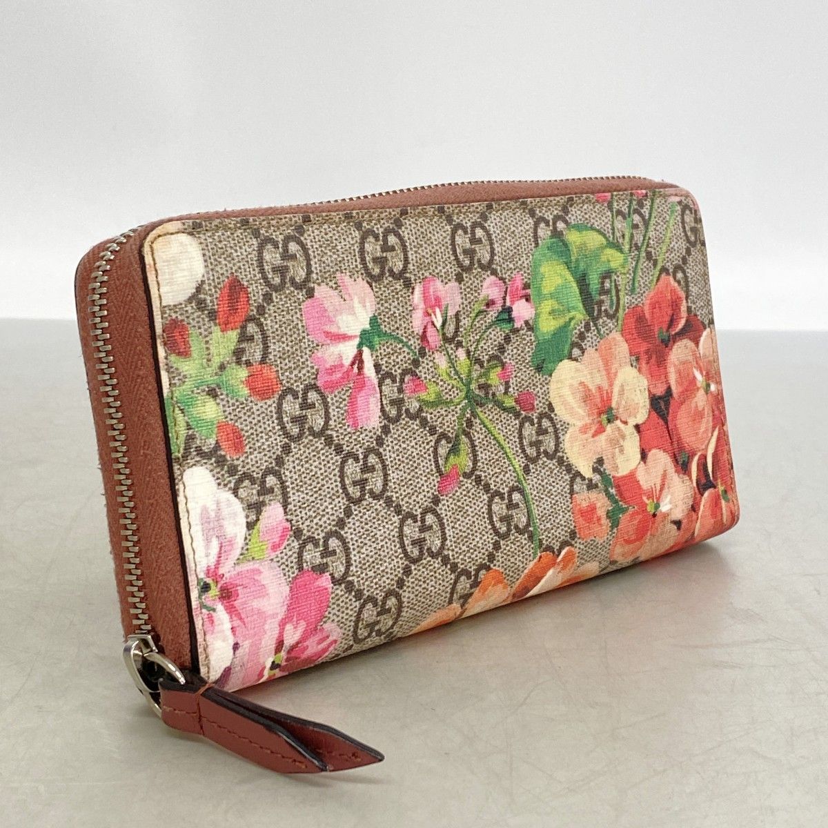 Gucci Wallet GG Blue Pink Brown Silver — view 2