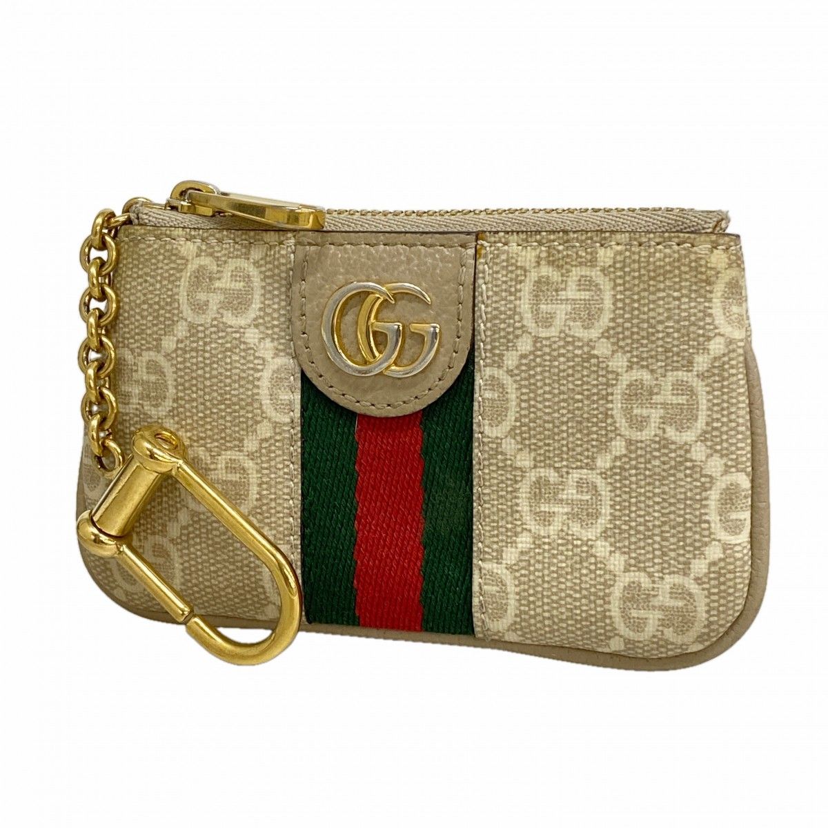 Gucci Coin Case di Beige Gold