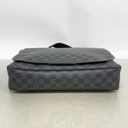Louis Vuitton Shoulder Bag Damier Graphite MM Black — view 3