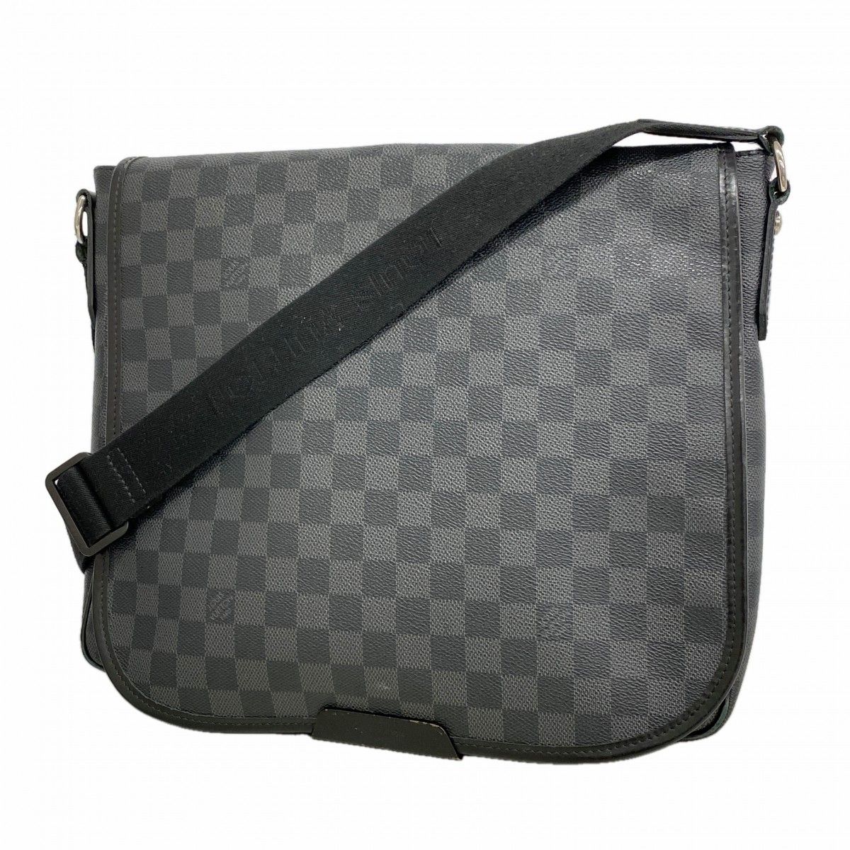 Louis Vuitton Shoulder Bag Damier Graphite MM Black
