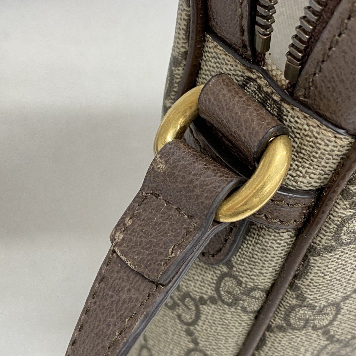 Gucci Shoulder Bag Ophidia Brown Gold — view 7