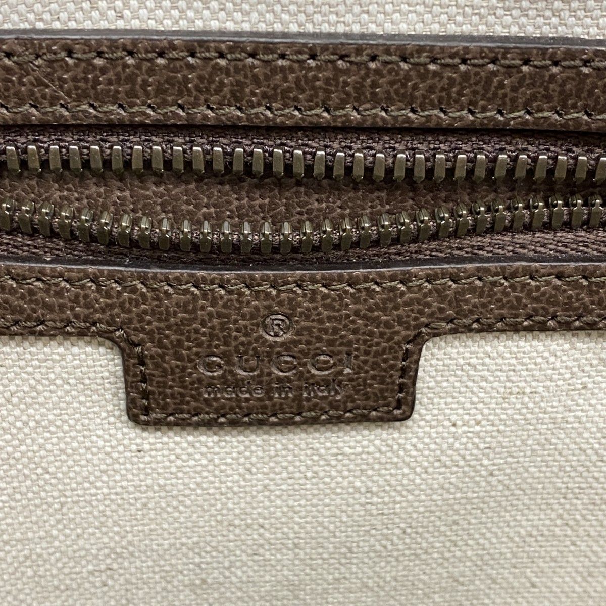 Gucci Shoulder Bag Ophidia Brown Gold — view 5