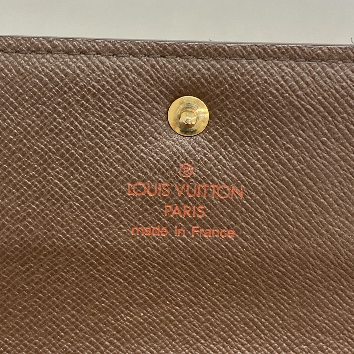 Louis Vuitton Tri Foldwallet Damier Porto Ebenuladies Wallet — view 4