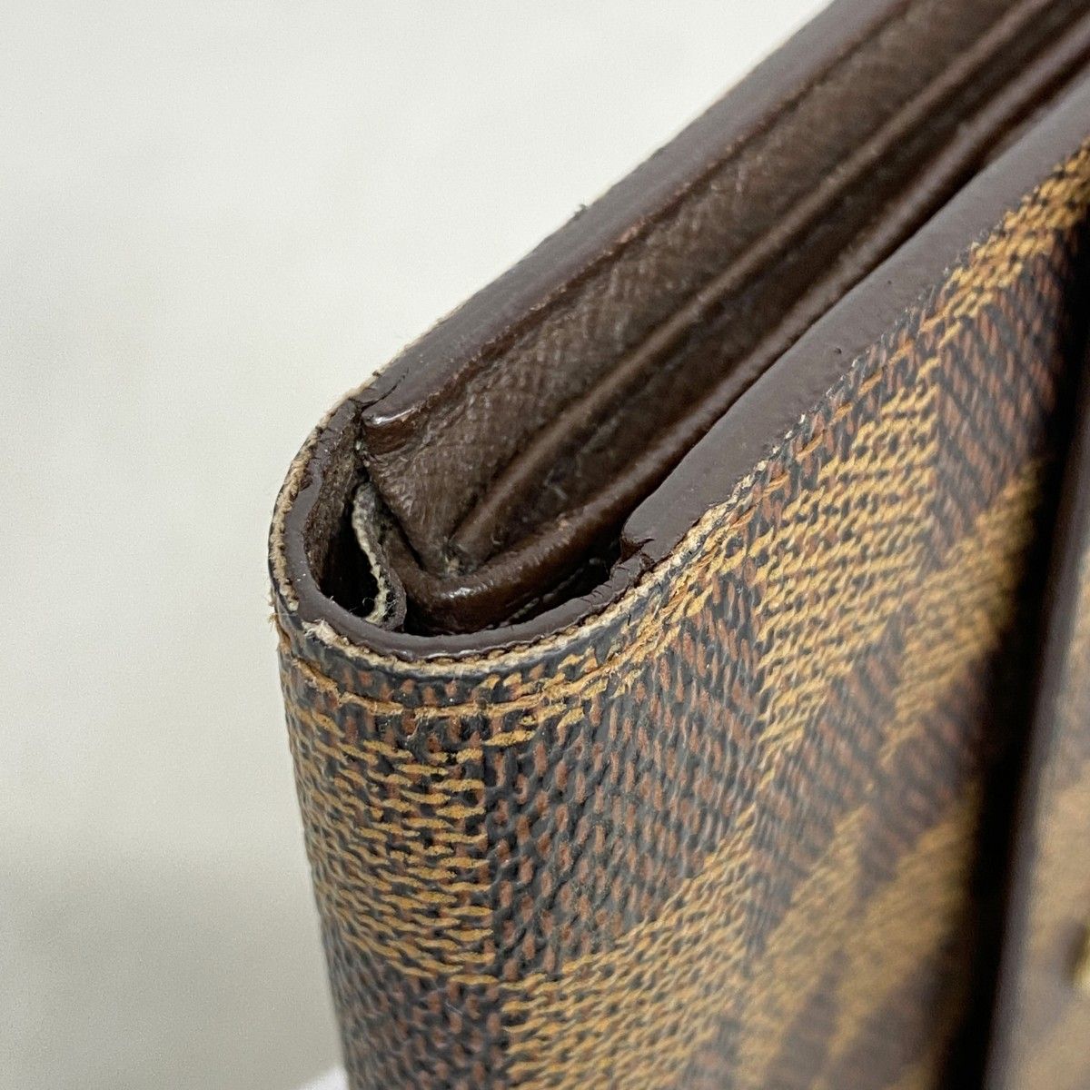Louis Vuitton Tri Foldwallet Damier Porto Ebenuladies Wallet — view 5
