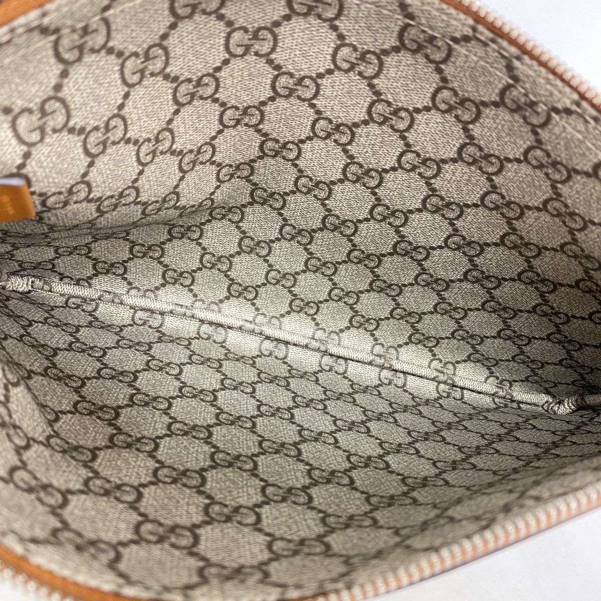 Gucci Clutch Canvas Ivory Silver — view 4