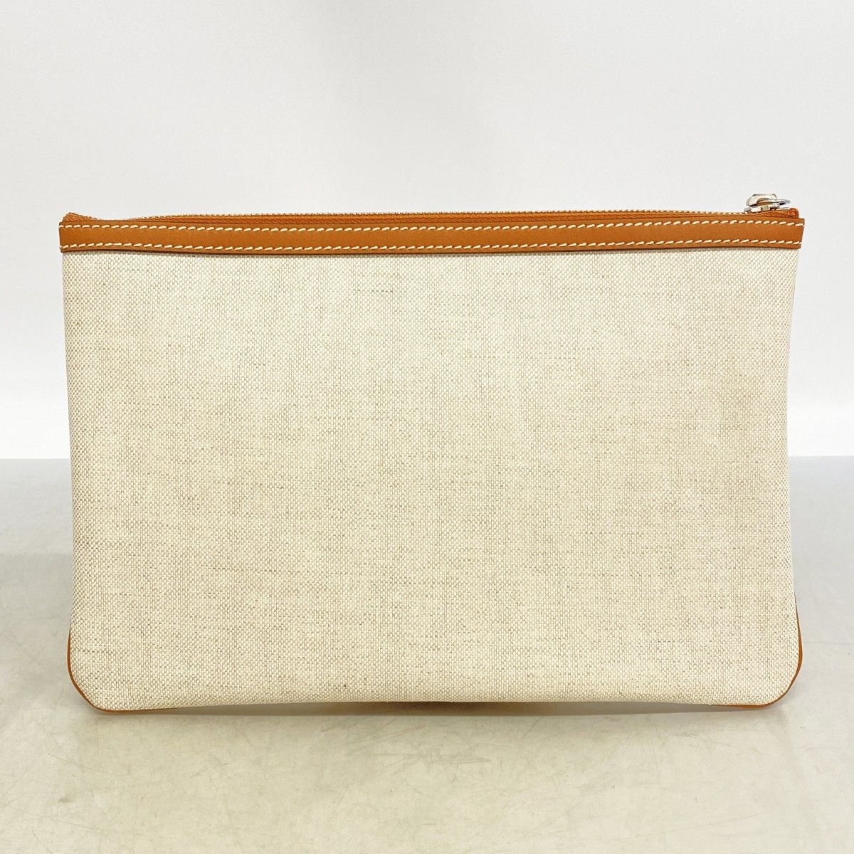 Gucci Clutch Canvas Ivory Silver — view 6