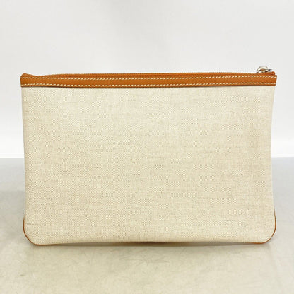 Gucci Clutch Canvas Ivory Silver — view 6