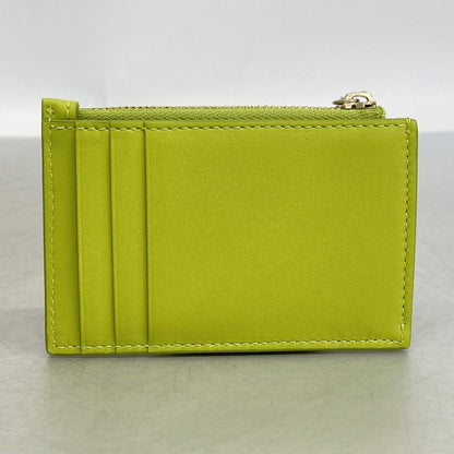 Gucci Coin Case Bamboo Leather Lightgreen Gold — view 6