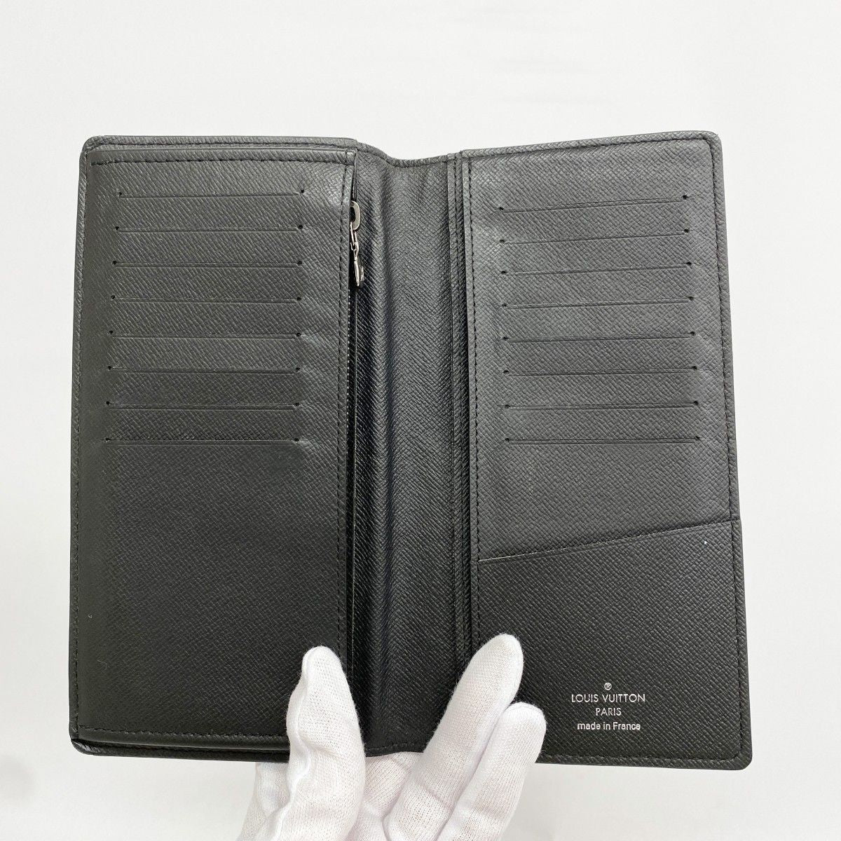 Louis Vuitton Wallet Monogram Eclipse Portefeuille Brazza Black — view 3