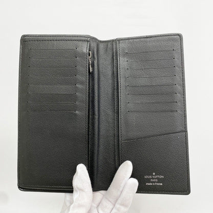 Louis Vuitton Wallet Monogram Eclipse Portefeuille Brazza Black — view 3