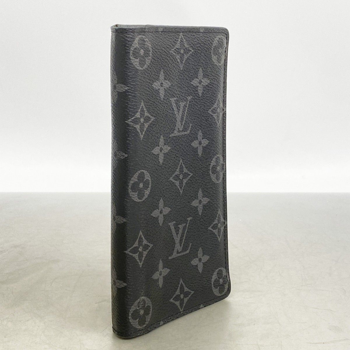 Louis Vuitton Wallet Monogram Eclipse Portefeuille Brazza Black — view 2