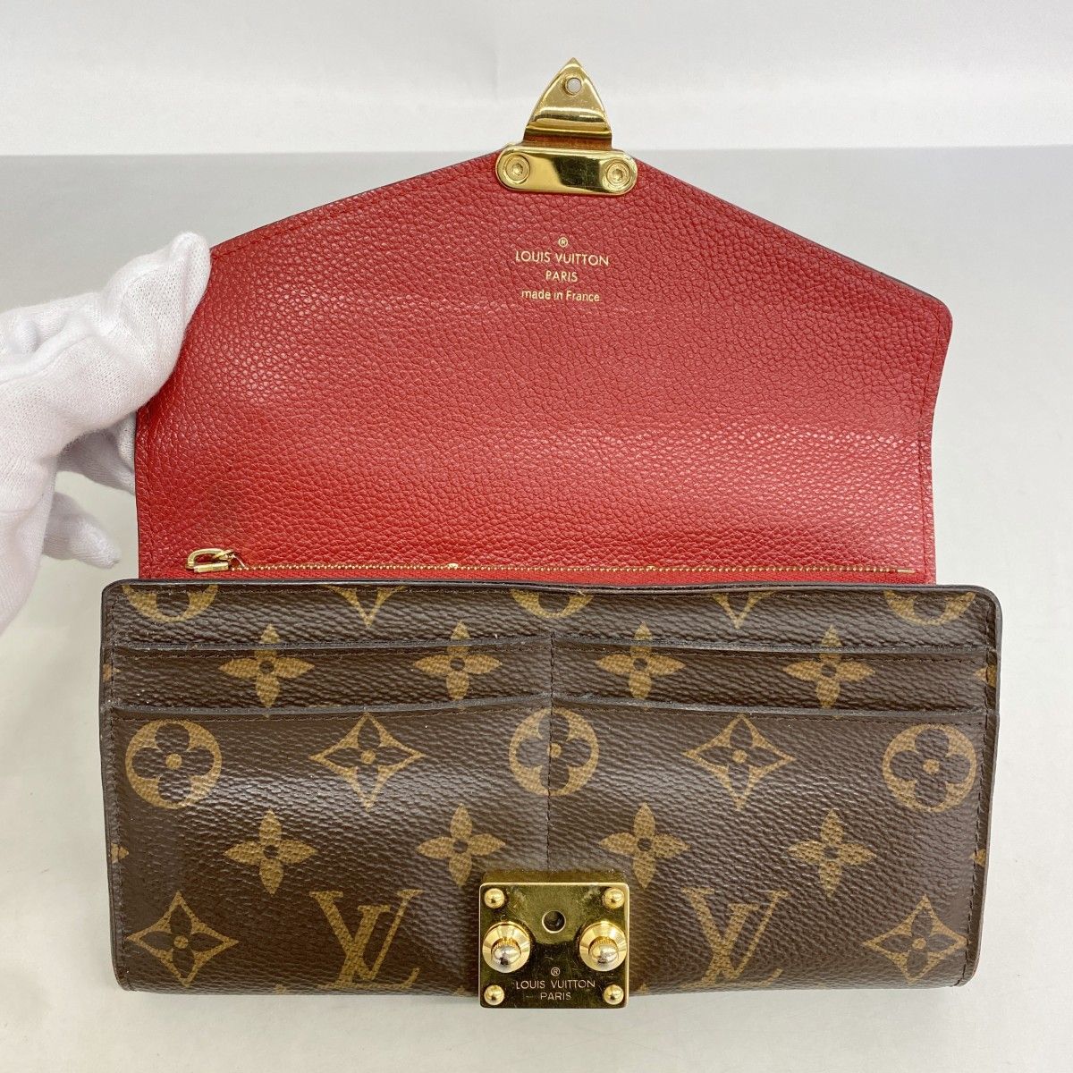 Louis Vuitton Wallet Monogram Portefeuille Pallas Cerise — view 8