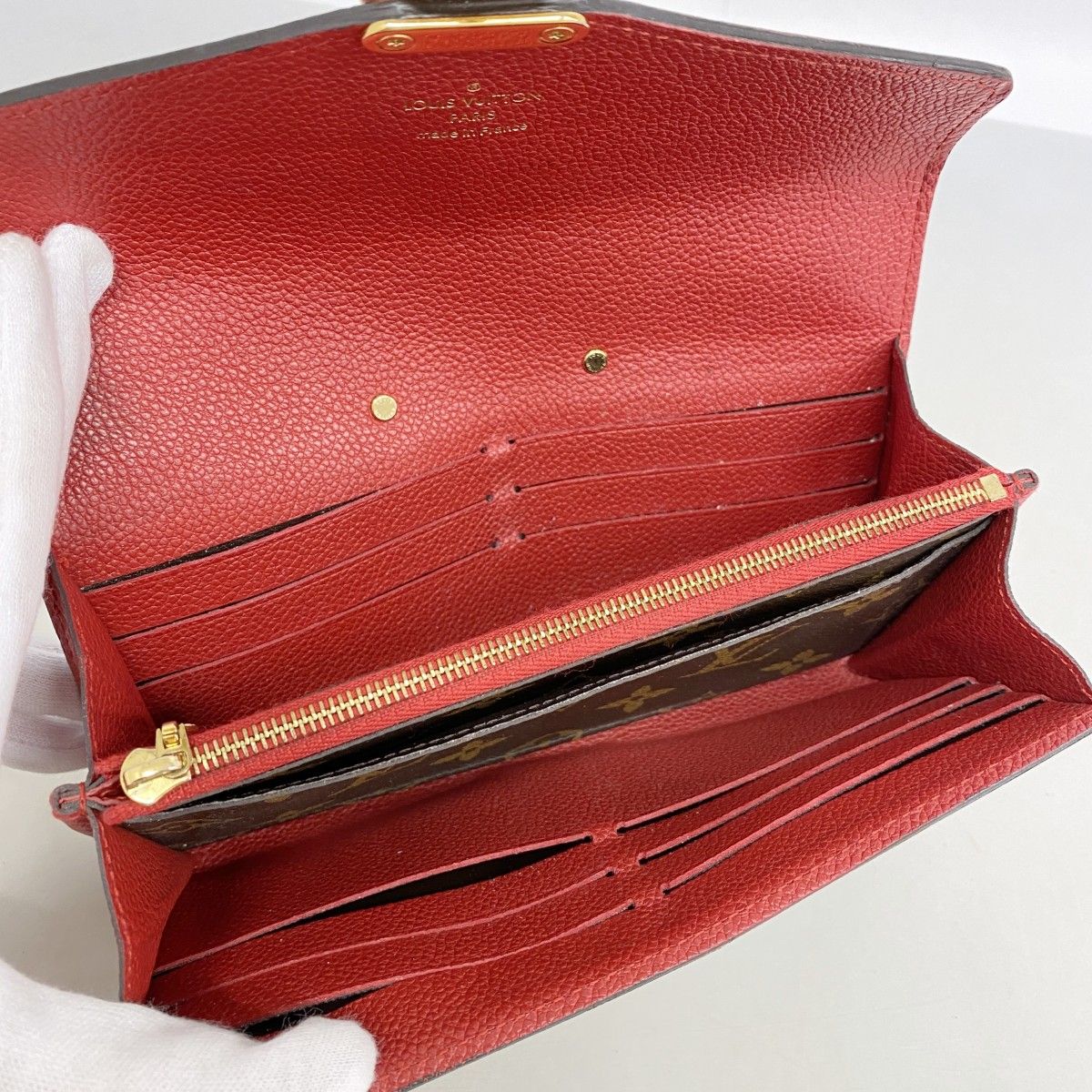 Louis Vuitton Wallet Monogram Portefeuille Pallas Cerise — view 3