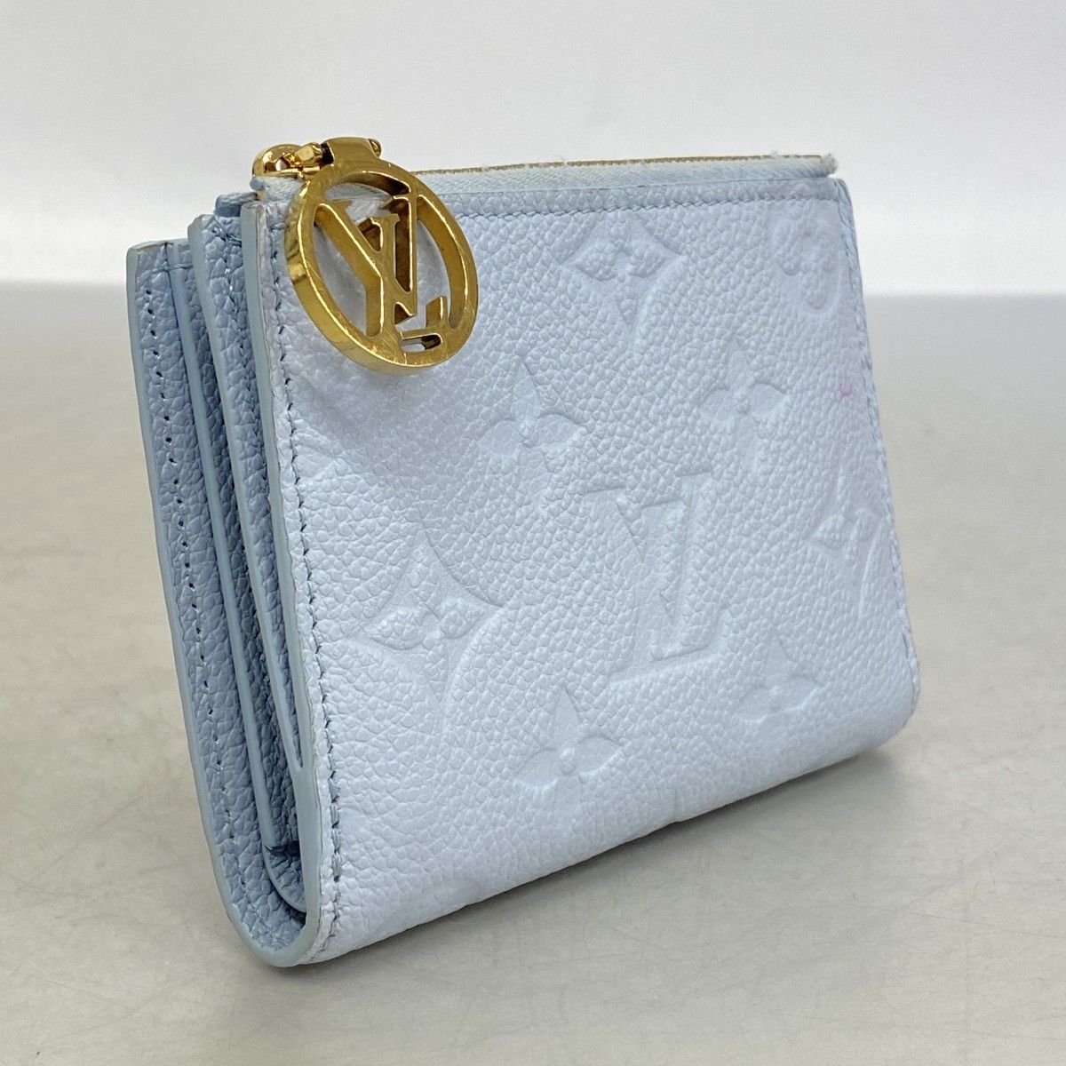Louis Vuitton Wallet Monogram Empreinte Portefeuille Lisa Blue Olympe — view 2