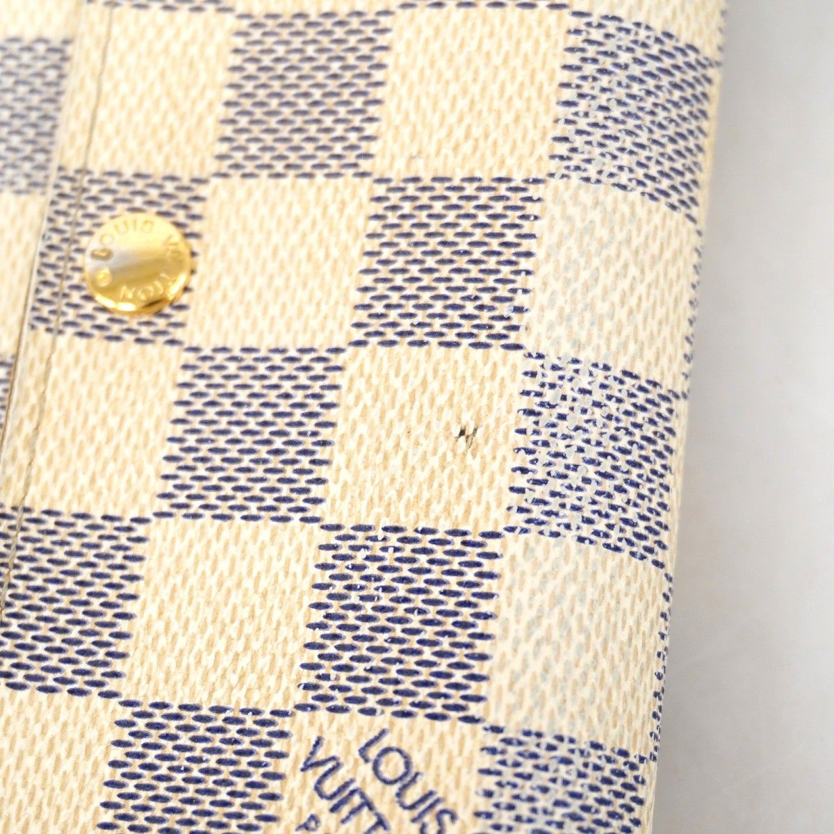 Louis Vuitton Wallet Damier Azur Portefeuille Sarah White — view 7