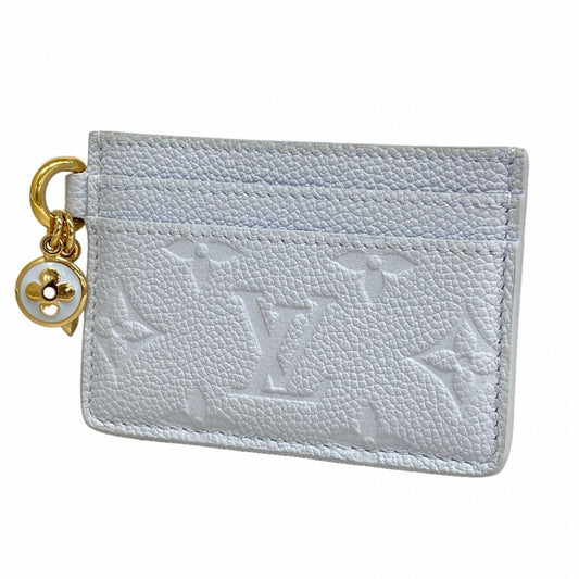 Louis Vuitton Card Case Monogram Empreinte Holder LV Charm Azur Blue