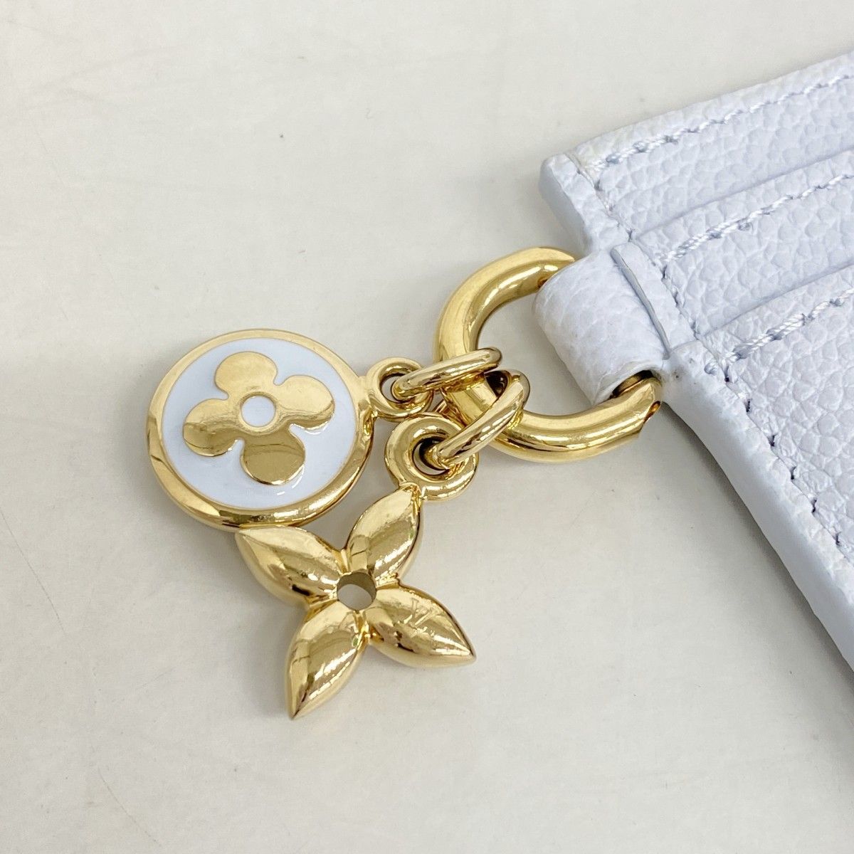 Louis Vuitton Card Case Monogram Empreinte Holder LV Charm Azur Blue — view 6