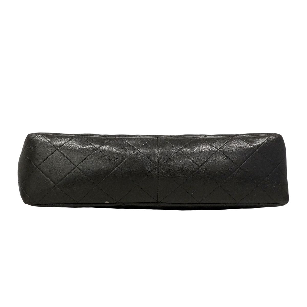 Chanel Shoulder Bag Quilted Lambskin Black Gold — view 3