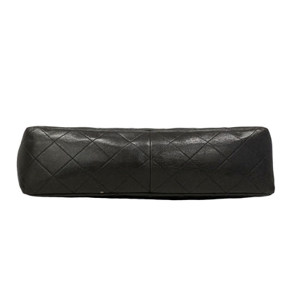 Chanel Shoulder Bag Quilted Lambskin Black Gold — view 3