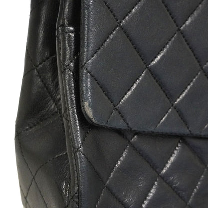 Chanel Shoulder Bag Quilted Lambskin Black Gold — view 7