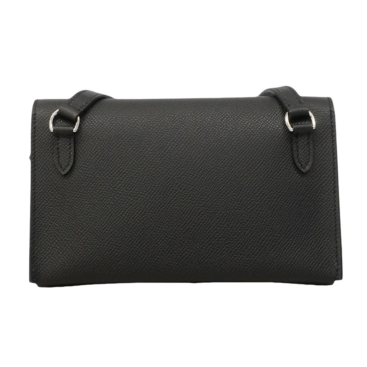 Hermes Shoulder Bag Tougo Veau Epsom Black Silver — view 7
