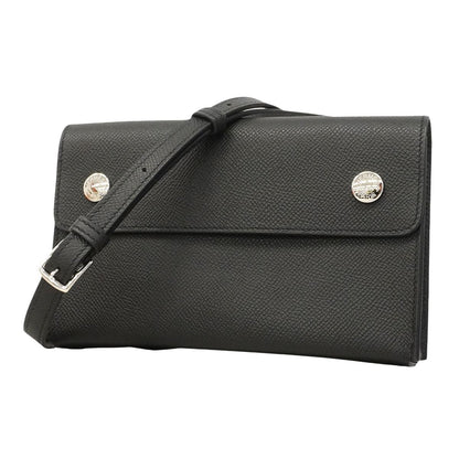Hermes Shoulder Bag Tougo Veau Epsom Black Silver