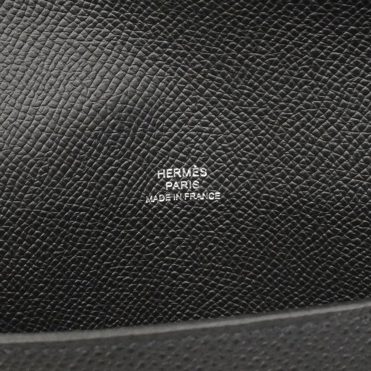 Hermes Shoulder Bag Tougo Veau Epsom Black Silver — view 5