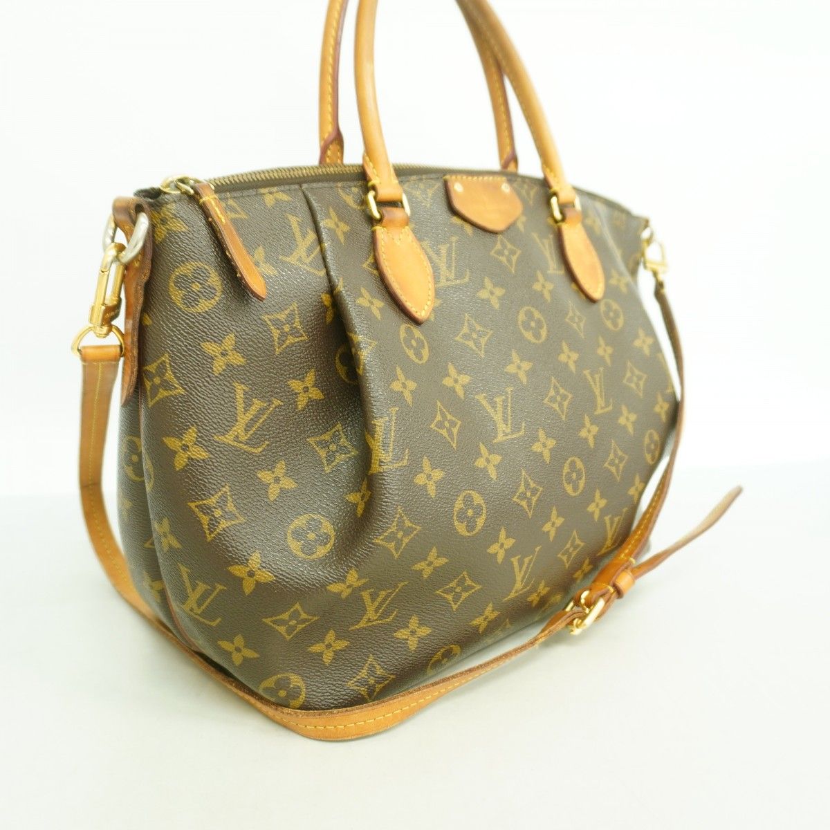 Louis Vuitton Handbag Monogram MM Brown 2-Way — view 2