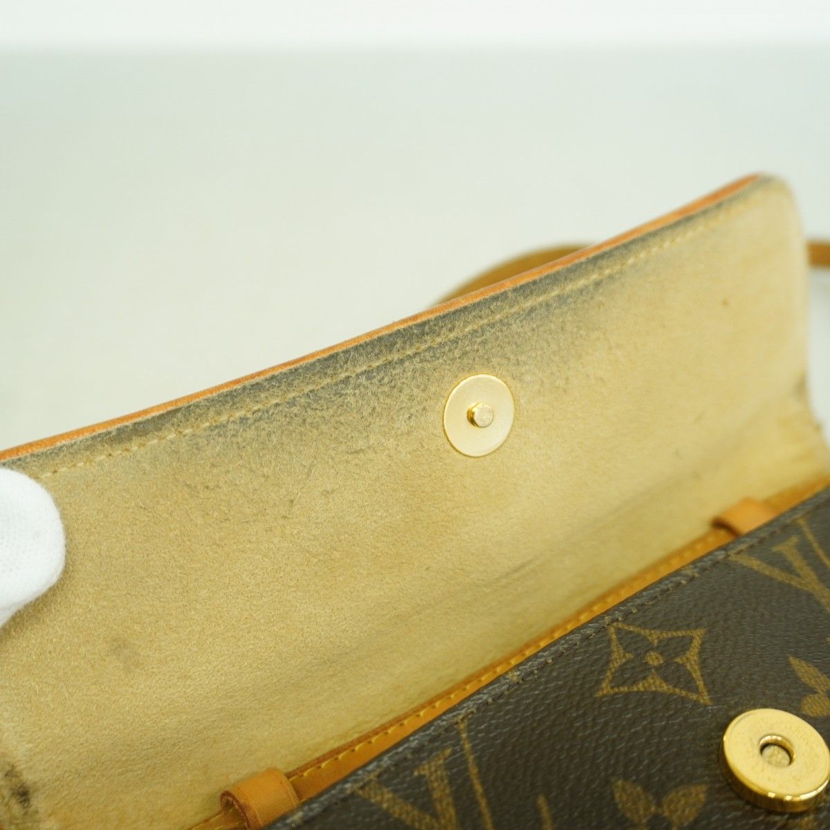 Louis Vuitton Shoulder Bag Monogram Pochette Twin PM Brown — view 6
