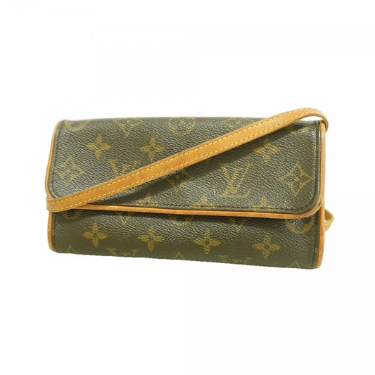 Louis Vuitton Shoulder Bag Monogram Pochette Twin PM Brown
