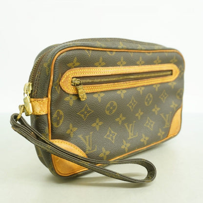 Louis Vuitton Clutch Monogram Marly Dragonne GM Brown — view 2