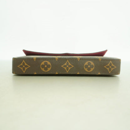 Louis Vuitton Shoulder Wallet Monogram Pochette Fuchsia — view 3