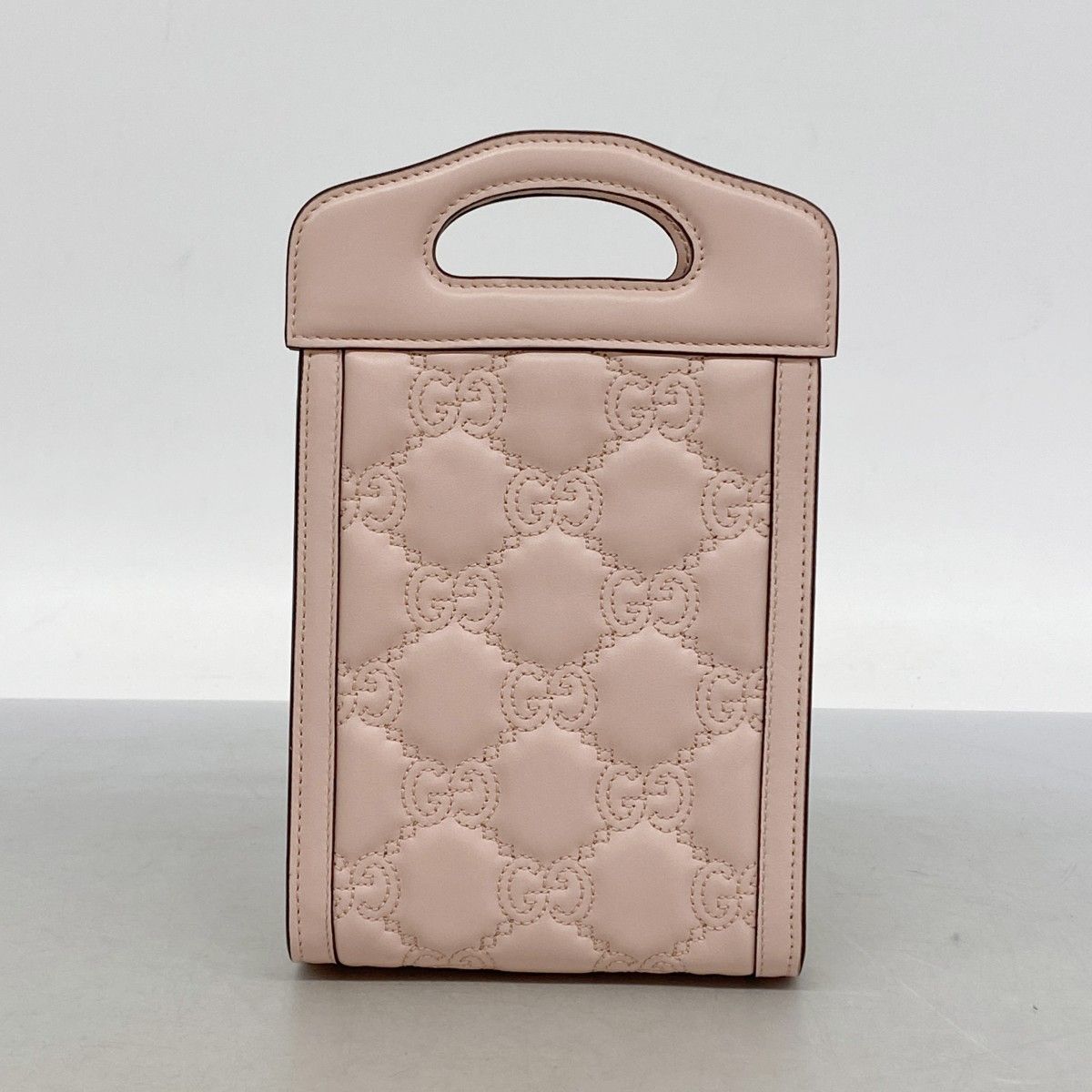 Gucci Handbag GG Matelasse Leather Pink Gold 2-Way — view 7