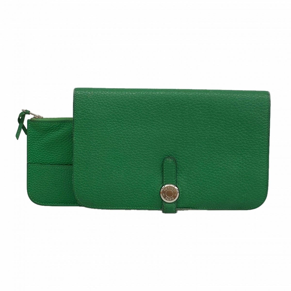 Hermes Wallet Dogon GM Togo Bamboo Silver