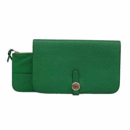 Hermes Wallet Dogon GM Togo Bamboo Silver