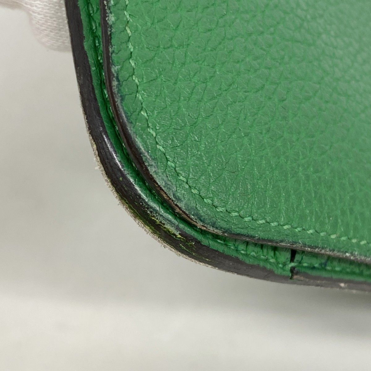 Hermes Wallet Dogon GM Togo Bamboo Silver — view 7