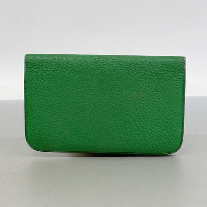 Hermes Wallet Dogon GM Togo Bamboo Silver — view 9