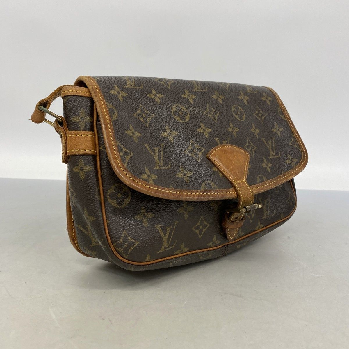 Louis Vuitton Shoulder Bag Monogram Sologne Brown — view 2