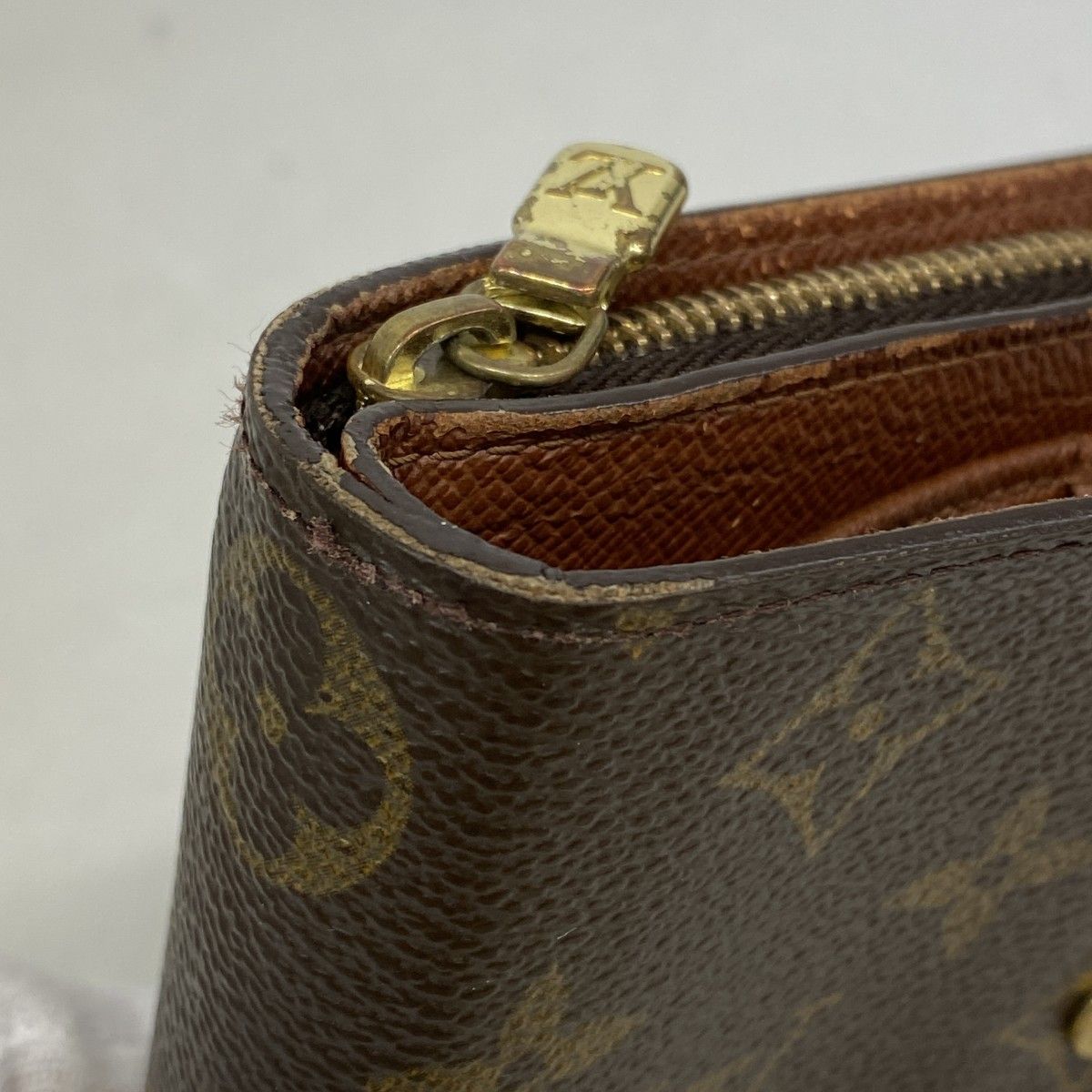 Louis Vuitton Wallet Monogram Compact Zip Brown — view 5
