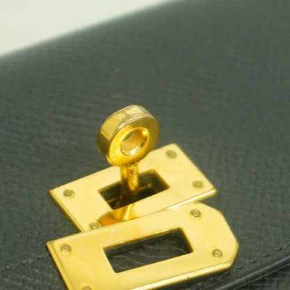 Hermes Wallet Kelly Veau Epsom Black Gold — view 9