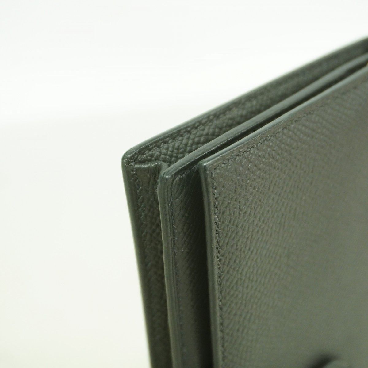 Hermes Wallet Bearn Souffle Veau Epsom Black Silver — view 7