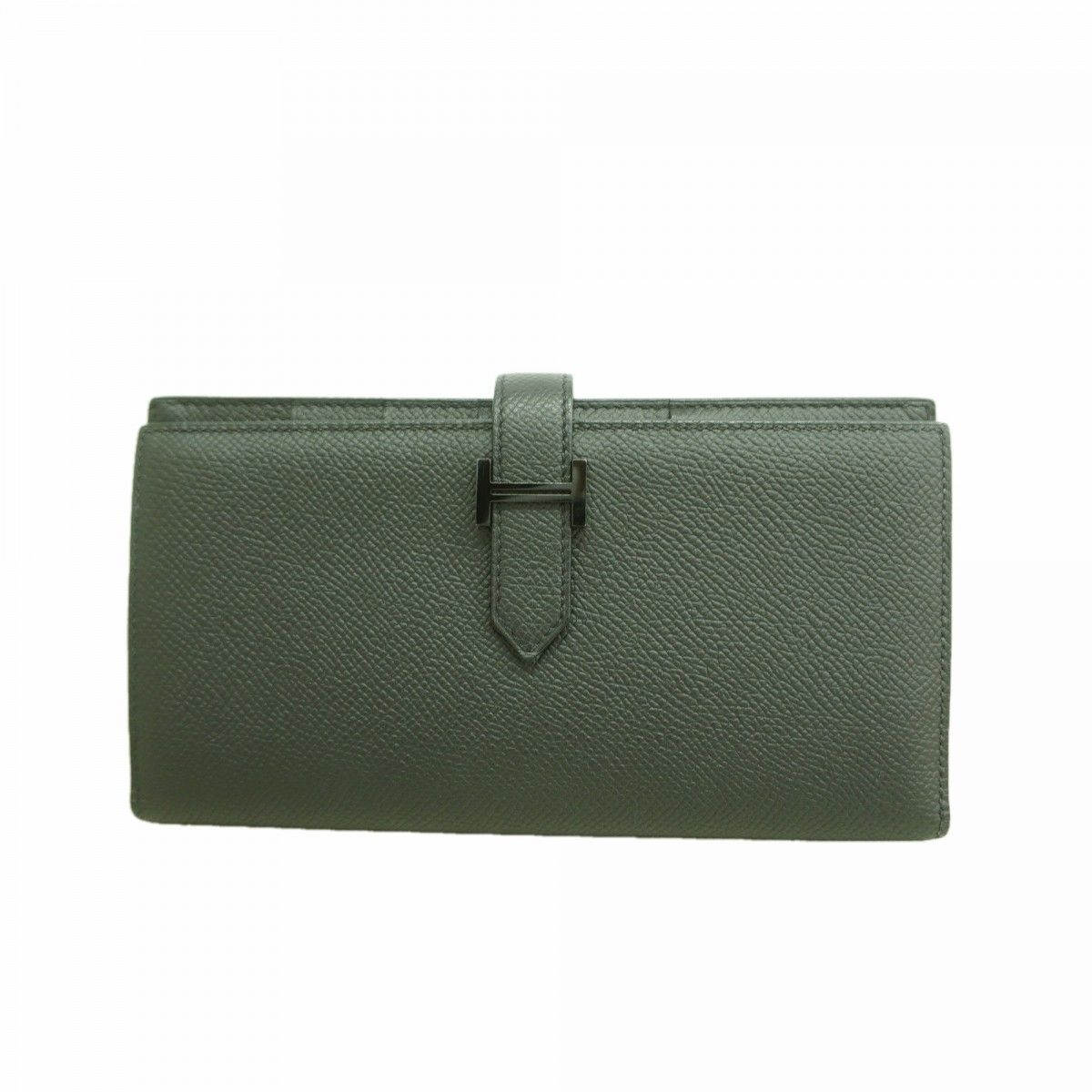 Hermes Wallet Bearn Souffle Veau Epsom Black Silver