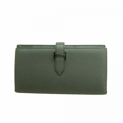 Hermes Wallet Bearn Souffle Veau Epsom Black Silver