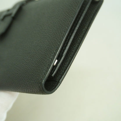 Hermes Wallet Bearn Souffle Veau Epsom Black Silver — view 6