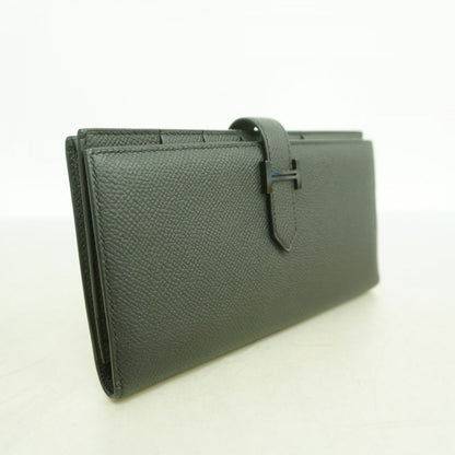 Hermes Wallet Bearn Souffle Veau Epsom Black Silver — view 2