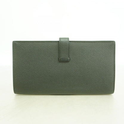 Hermes Wallet Bearn Souffle Veau Epsom Black Silver — view 9