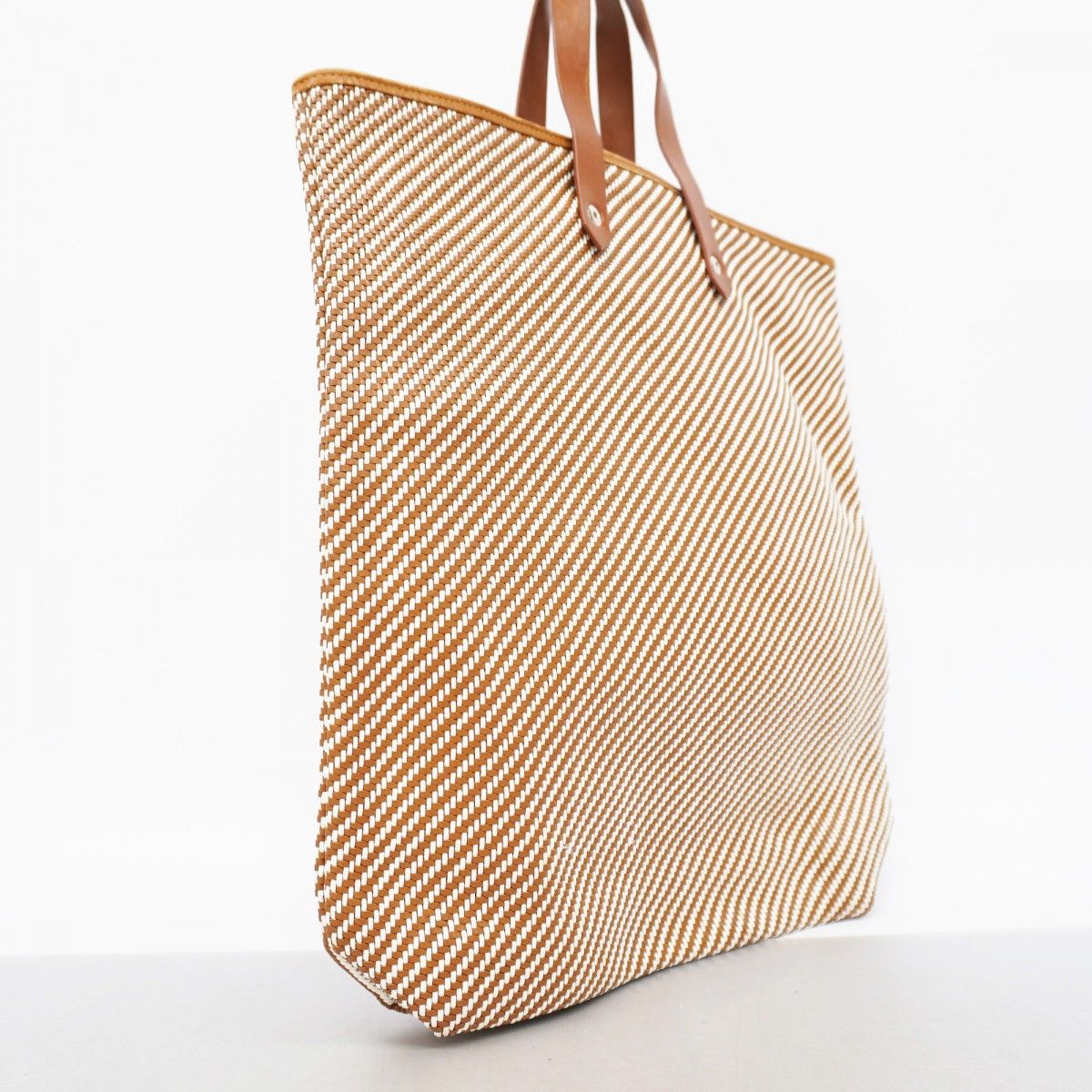 Hermes Tote di PM Leather Brown Silver — view 2