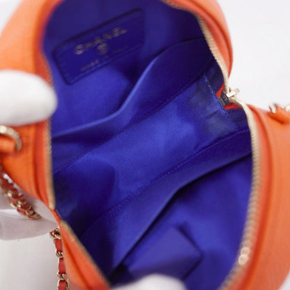 Chanel Shoulder Bag CC Caviar Leather Blue Red Chien Panning Gold — view 4