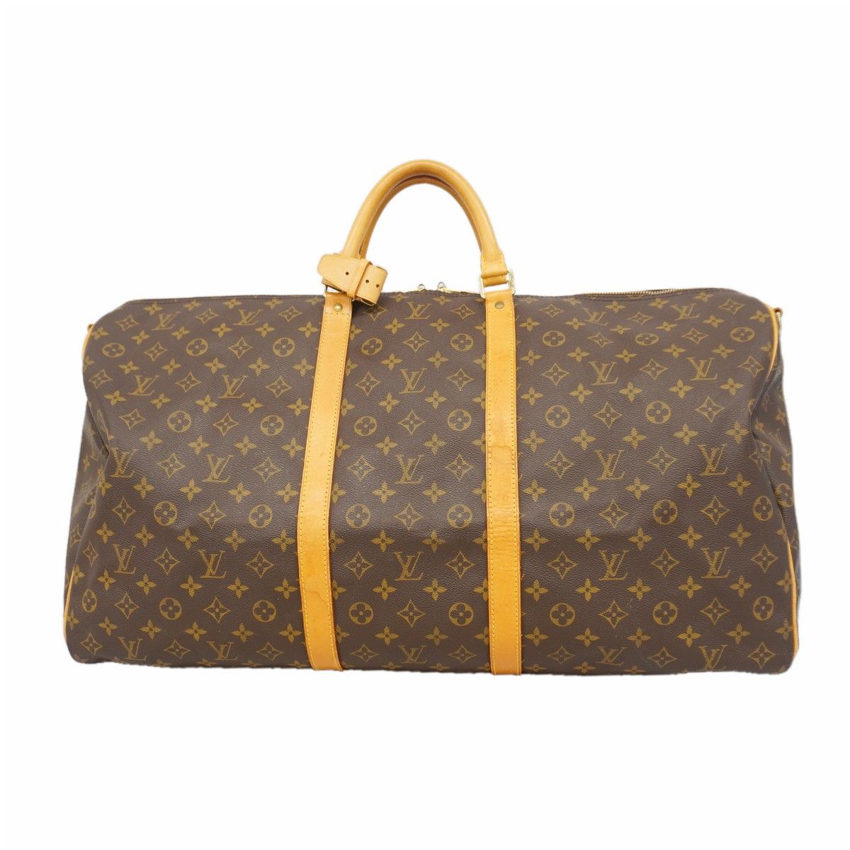 Louis Vuitton Boston Bag Monogram Keepall Bandouliere 60 Brown