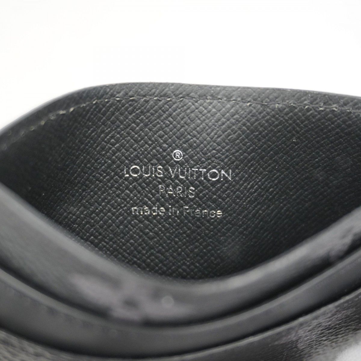 Louis Vuitton Card Case Monogram Eclipse Holder Double Black — view 4